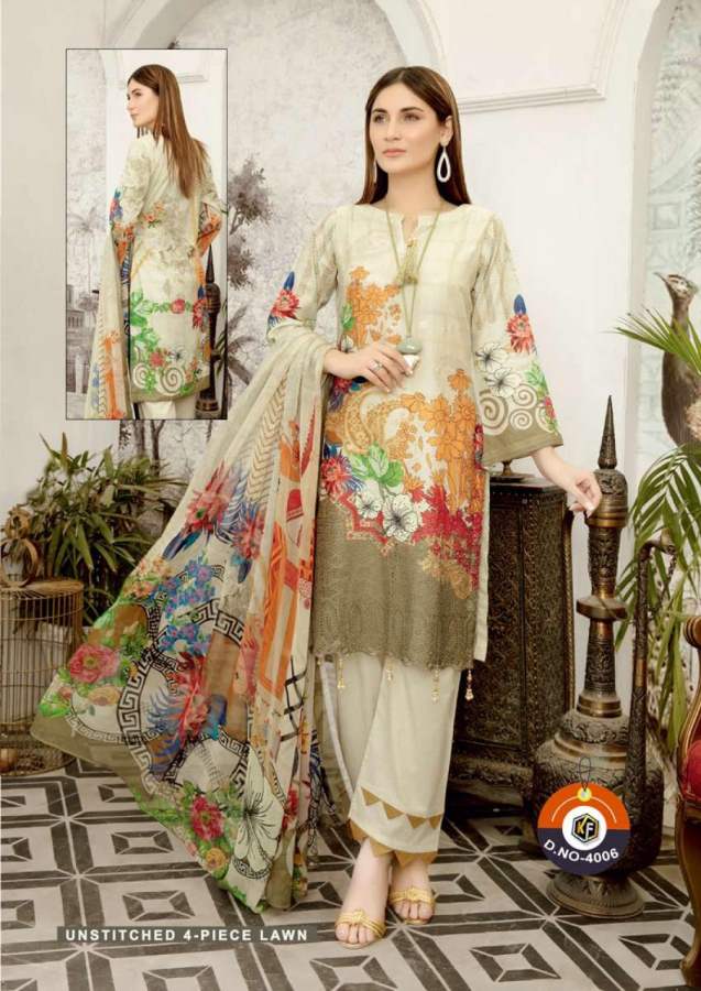 Keval Sobia Nazir Luxury 4 Latest Designer Regular Wear Karachi Cotton Dress Material